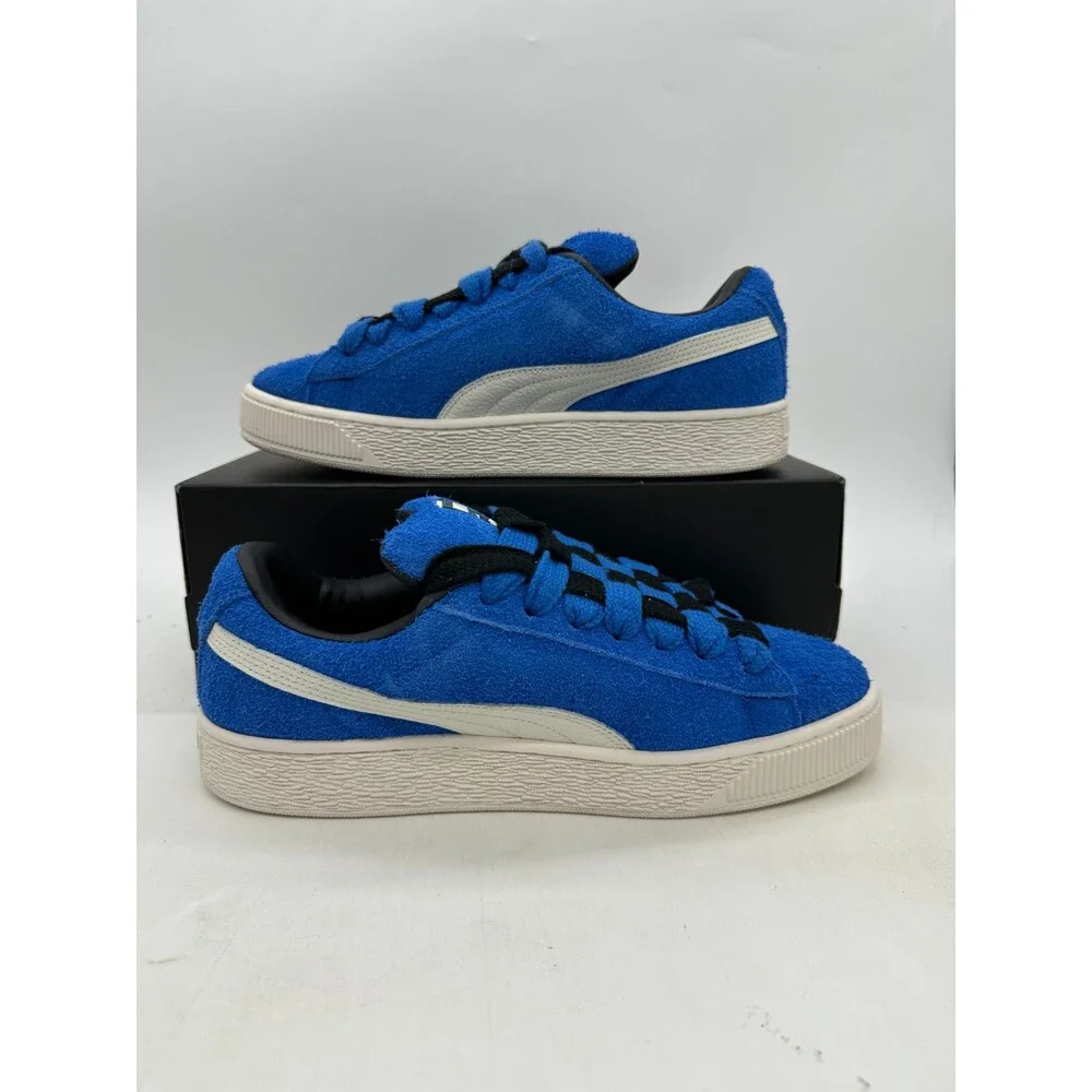 Puma Suede XL Men's Size 10 Blue White Suede Athletic Shoes 398932 02